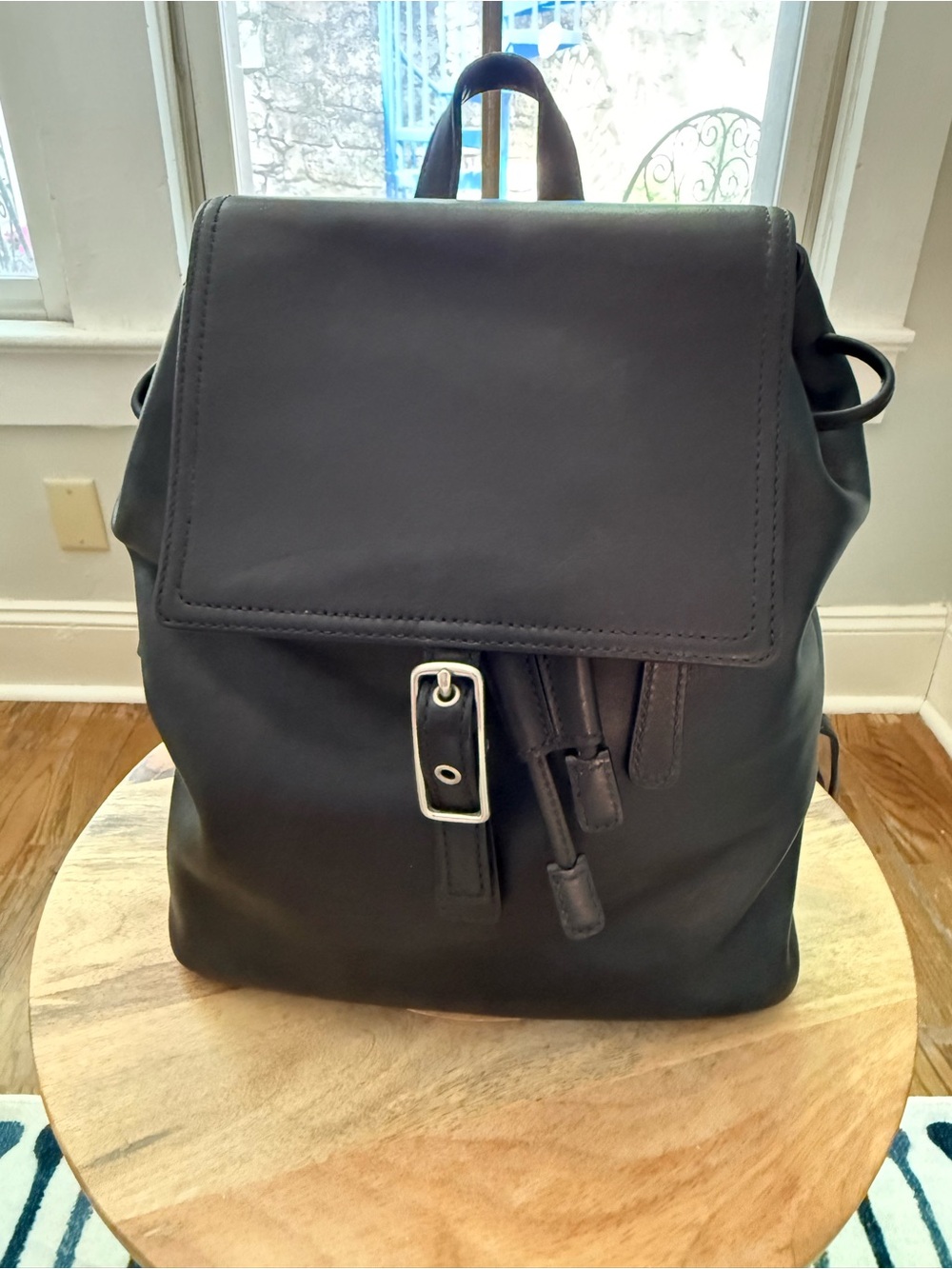 Coach Vintage Black Leather Legacy Backpack